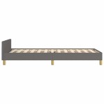 vidaXL Cadru de pat fără saltea, gri închis, 80x200 cm, textil vidaXL Cadru de pat fără saltea, gri închis, 80x200 cm, textil
