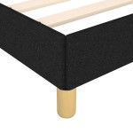 vidaXL Cadru de pat cu tăblie fără saltea, negru, 80x200 cm, textil