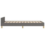 vidaXL Cadru de pat fără saltea, gri închis, 90x190 cm, textil vidaXL Cadru de pat fără saltea, gri închis, 90x190 cm, textil