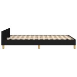 vidaXL Cadru de pat fără saltea, negru, 120x200 cm, textil