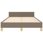 vidaXL Cadru de pat fără saltea, gri taupe, 120x200 cm, textil vidaXL Cadru de pat fără saltea, gri taupe, 120x200 cm, textil