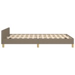 vidaXL Cadru de pat fără saltea, gri taupe, 120x200 cm, textil vidaXL Cadru de pat fără saltea, gri taupe, 120x200 cm, textil