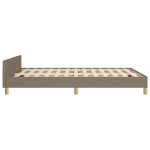 vidaXL Cadru de pat fără saltea, gri taupe, 140x200 cm, textil vidaXL Cadru de pat fără saltea, gri taupe, 140x200 cm, textil