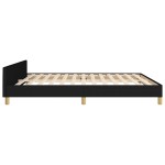 vidaXL Cadru de pat fără saltea, negru, 160x200 cm, textil vidaXL Cadru de pat fără saltea, negru, 160x200 cm, textil