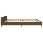vidaXL Cadru de pat fără saltea, maro închis, 160x200 cm, textil vidaXL Cadru de pat fără saltea, maro închis, 160x200 cm, textil