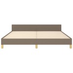 vidaXL Cadru de pat fără saltea, gri taupe, 180x200 cm, textil vidaXL Cadru de pat fără saltea, gri taupe, 180x200 cm, textil