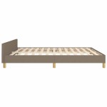 vidaXL Cadru de pat fără saltea, gri taupe, 180x200 cm, textil vidaXL Cadru de pat fără saltea, gri taupe, 180x200 cm, textil