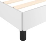 vidaXL Cadru de pat cu tăblie fără saltea, alb, 140x200 cm vidaXL Cadru de pat cu tăblie fără saltea, alb, 140x200 cm