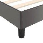 vidaXL Cadru de pat cu tăblie fără saltea, gri, 180x200 cm