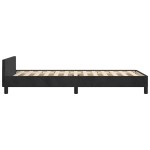 vidaXL Cadru de pat cu tăblie fără saltea, negru, 80x200 cm, catifea vidaXL Cadru de pat cu tăblie fără saltea, negru, 80x200 cm, catifea