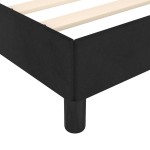 vidaXL Cadru de pat cu tăblie fără saltea, negru, 80x200 cm, catifea vidaXL Cadru de pat cu tăblie fără saltea, negru, 80x200 cm, catifea