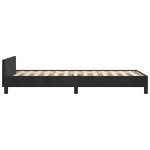 vidaXL Cadru de pat cu tăblie fără saltea, negru, 90x190 cm, catifea vidaXL Cadru de pat cu tăblie fără saltea, negru, 90x190 cm, catifea