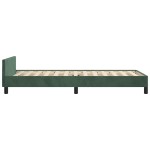 vidaXL Cadru de pat fără saltea, verde închis, 90x190 cm, catifea vidaXL Cadru de pat fără saltea, verde închis, 90x190 cm, catifea