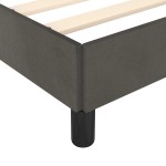 vidaXL Cadru de pat fără saltea, gri închis, 90x200 cm, catifea vidaXL Cadru de pat fără saltea, gri închis, 90x200 cm, catifea