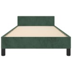 vidaXL Cadru de pat fără saltea, verde închis, 100x200 cm, catifea vidaXL Cadru de pat fără saltea, verde închis, 100x200 cm, catifea