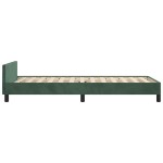 vidaXL Cadru de pat fără saltea, verde închis, 100x200 cm, catifea vidaXL Cadru de pat fără saltea, verde închis, 100x200 cm, catifea