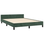 vidaXL Cadru de pat fără saltea, verde închis, 140x190 cm, catifea vidaXL Cadru de pat fără saltea, verde închis, 140x190 cm, catifea
