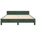 vidaXL Cadru de pat fără saltea, verde închis, 140x200 cm, catifea vidaXL Cadru de pat fără saltea, verde închis, 140x200 cm, catifea