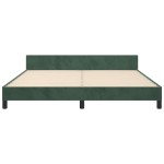 vidaXL Cadru de pat fără saltea, verde închis, 160x200 cm, catifea vidaXL Cadru de pat fără saltea, verde închis, 160x200 cm, catifea