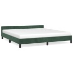 vidaXL Cadru de pat fără saltea, verde închis, 180x200 cm, catifea vidaXL Cadru de pat fără saltea, verde închis, 180x200 cm, catifea