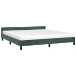 vidaXL Cadru de pat fără saltea, verde închis, 180x200 cm, catifea vidaXL Cadru de pat fără saltea, verde închis, 180x200 cm, catifea