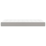 vidaXL Saltea de pat cu arcuri, gri deschis, 80x200x20 cm, textil