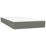 vidaXL Saltea de pat cu arcuri, gri închis, 80x200x20 cm, textil vidaXL Saltea de pat cu arcuri, gri închis, 80x200x20 cm, textil