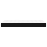 vidaXL Saltea de pat cu arcuri, negru, 80x200x20 cm, textil