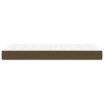 vidaXL Saltea de pat cu arcuri, maro închis, 80x200x20 cm, textil