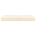 vidaXL Saltea de pat cu arcuri, crem, 80x200x20 cm, textil