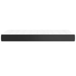 vidaXL Saltea de pat cu arcuri, negru, 80x200x20 cm, piele ecologică