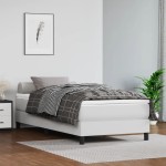 vidaXL Saltea de pat cu arcuri, alb, 80x200x20 cm, piele ecologică vidaXL Saltea de pat cu arcuri, alb, 80x200x20 cm, piele ecologică