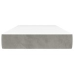 vidaXL Saltea de pat cu arcuri, gri deschis, 80x200x20 cm, catifea vidaXL Saltea de pat cu arcuri, gri deschis, 80x200x20 cm, catifea