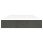 vidaXL Saltea de pat cu arcuri, gri închis, 80x200x20 cm, catifea vidaXL Saltea de pat cu arcuri, gri închis, 80x200x20 cm, catifea