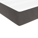 vidaXL Saltea de pat cu arcuri, gri închis, 80x200x20 cm, catifea vidaXL Saltea de pat cu arcuri, gri închis, 80x200x20 cm, catifea