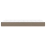 vidaXL Saltea de pat cu arcuri, gri taupe, 90x190x20 cm, textil vidaXL Saltea de pat cu arcuri, gri taupe, 90x190x20 cm, textil