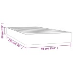 vidaXL Saltea de pat cu arcuri, albastru închis, 90x190x20 cm catifea vidaXL Saltea de pat cu arcuri, albastru închis, 90x190x20 cm catifea