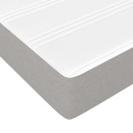 vidaXL Saltea de pat cu arcuri, gri deschis, 90x200x20 cm, textil vidaXL Saltea de pat cu arcuri, gri deschis, 90x200x20 cm, textil