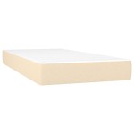 vidaXL Saltea de pat cu arcuri, crem, 90x200x20 cm, textil vidaXL Saltea de pat cu arcuri, crem, 90x200x20 cm, textil