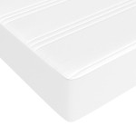 vidaXL Saltea de pat cu arcuri, alb, 90x200x20 cm, piele ecologică vidaXL Saltea de pat cu arcuri, alb, 90x200x20 cm, piele ecologică