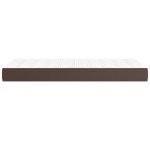 vidaXL Saltea de pat cu arcuri, maro, 90x200x20 cm, piele ecologică