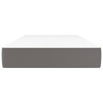 vidaXL Saltea de pat cu arcuri, gri, 90x200x20 cm, piele ecologică