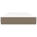 vidaXL Saltea de pat cu arcuri, gri taupe, 100x200x20 cm, textil vidaXL Saltea de pat cu arcuri, gri taupe, 100x200x20 cm, textil