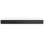 vidaXL Saltea de pat cu arcuri, negru, 100x200x20 cm, piele ecologică