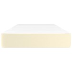 vidaXL Saltea de pat cu arcuri, crem, 100x200x20 cm, piele ecologică vidaXL Saltea de pat cu arcuri, crem, 100x200x20 cm, piele ecologică