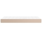 vidaXL Saltea de pat cu arcuri, cappuccino, 100x200x20 cm, piele eco vidaXL Saltea de pat cu arcuri, cappuccino, 100x200x20 cm, piele eco