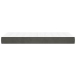 vidaXL Saltea de pat cu arcuri, gri închis, 100x200x20 cm, catifea vidaXL Saltea de pat cu arcuri, gri închis, 100x200x20 cm, catifea