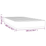 vidaXL Saltea de pat cu arcuri, gri închis, 100x200x20 cm, catifea vidaXL Saltea de pat cu arcuri, gri închis, 100x200x20 cm, catifea