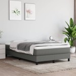 vidaXL Saltea de pat cu arcuri, gri închis, 120x200x20 cm, textil vidaXL Saltea de pat cu arcuri, gri închis, 120x200x20 cm, textil