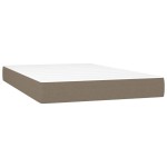 vidaXL Saltea de pat cu arcuri, gri taupe, 120x200x20 cm, textil vidaXL Saltea de pat cu arcuri, gri taupe, 120x200x20 cm, textil